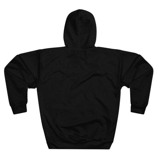 White on Black Unisex Pullover Hoodie