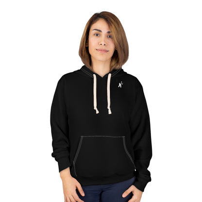 White on Black Unisex Pullover Hoodie